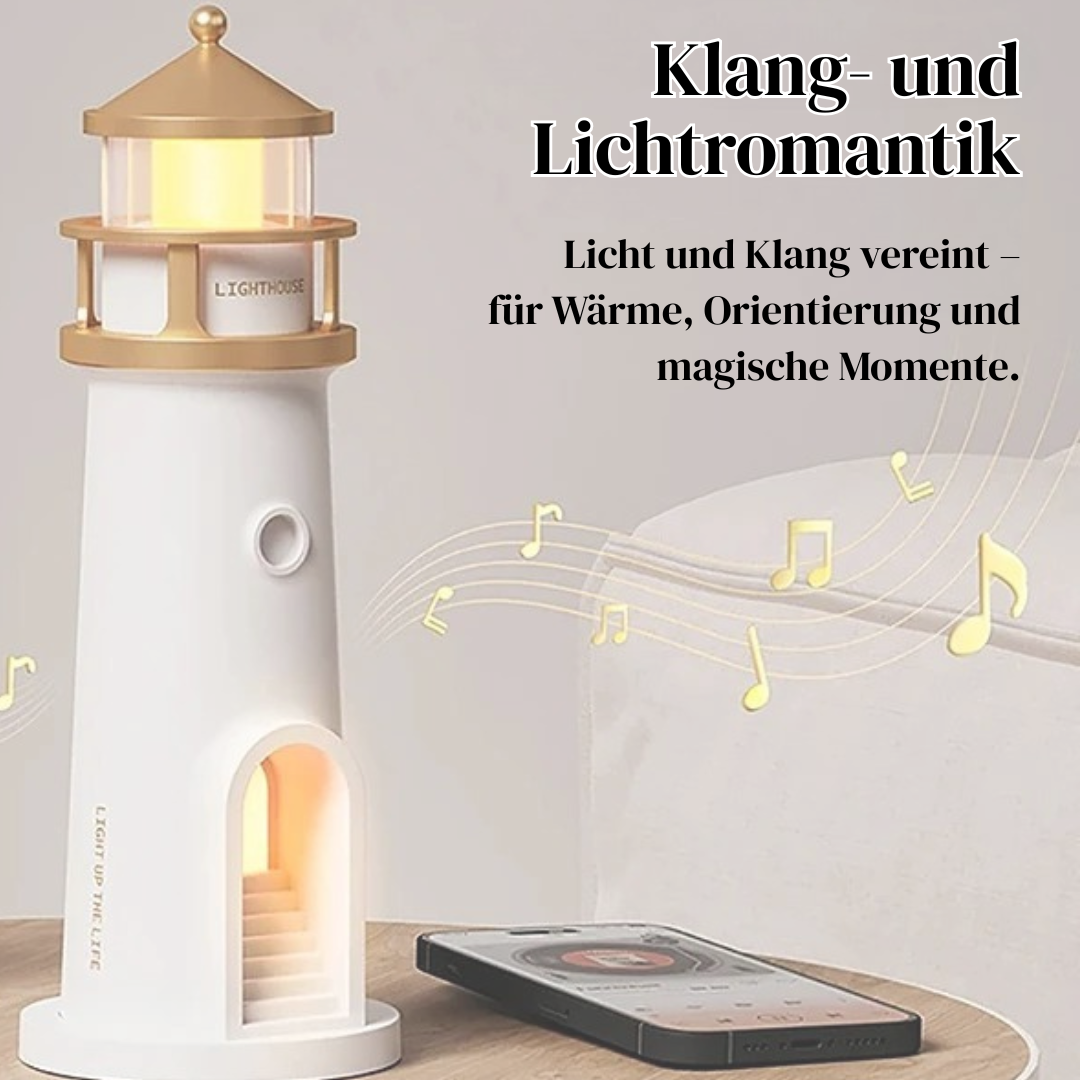 LED Tischlampe im Leuchtturm-Design