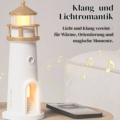 LED Tischlampe im Leuchtturm-Design