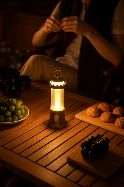 LED Tischlampe im Leuchtturm-Design