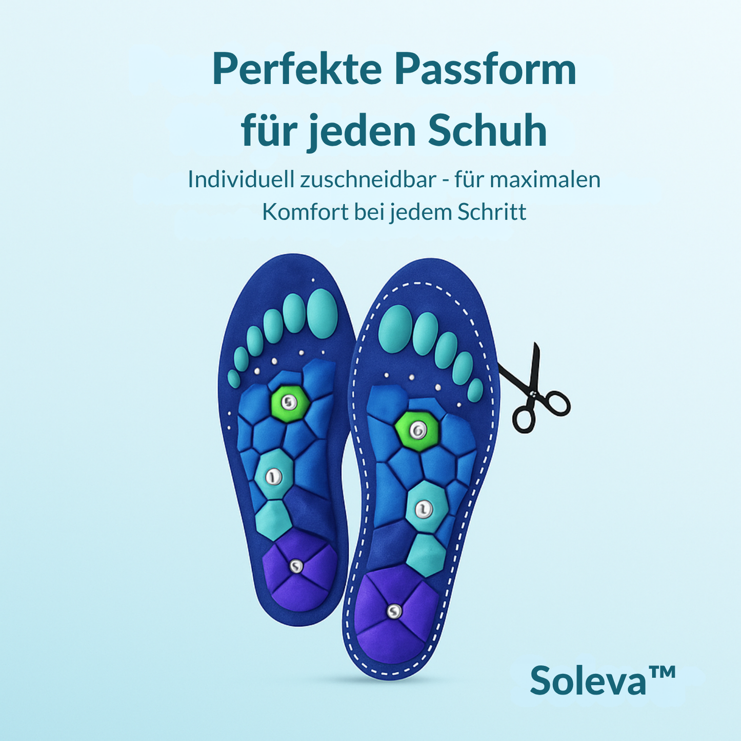 Soleva™ Weniger Fußschmerzen nach 12h-Dienst